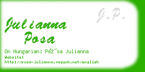 julianna posa business card